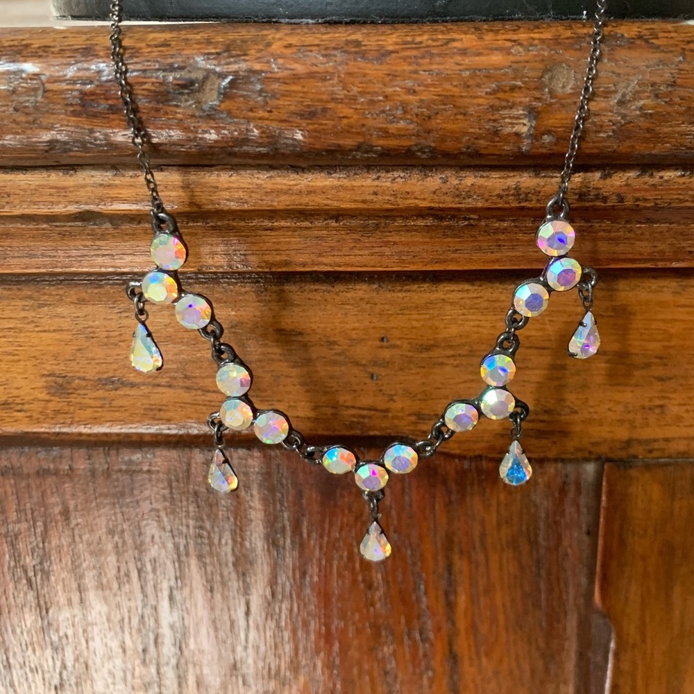 Pink Rhinestone Necklace